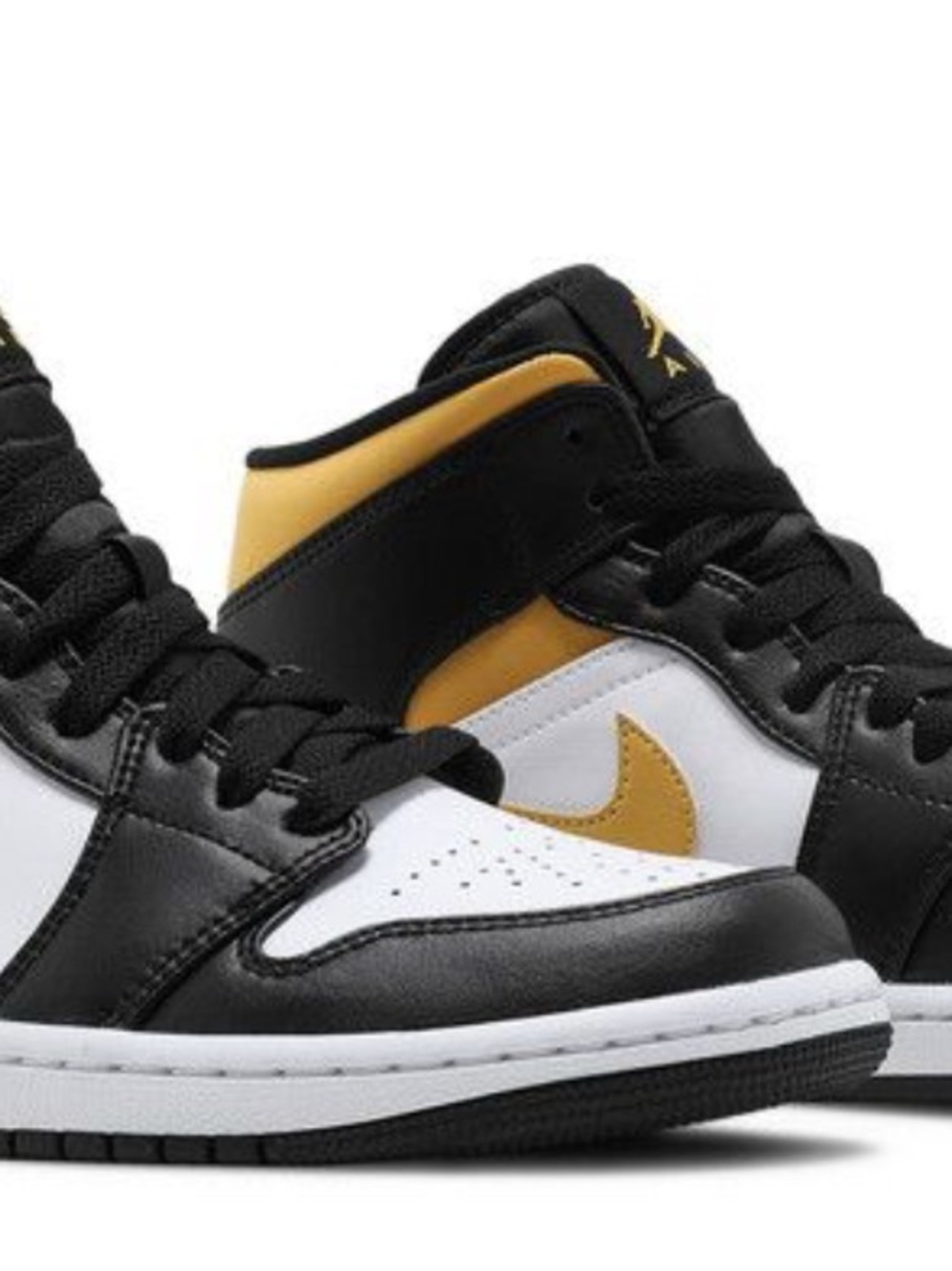 Jordan 1 mid black and yellow